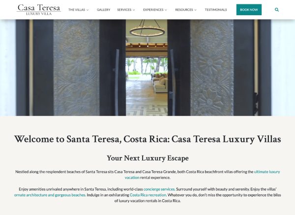Casa Teresa’s Home page updated
