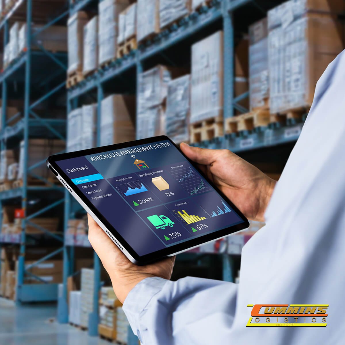 Cummins Logistics design for PPC ad Warehouse Management system