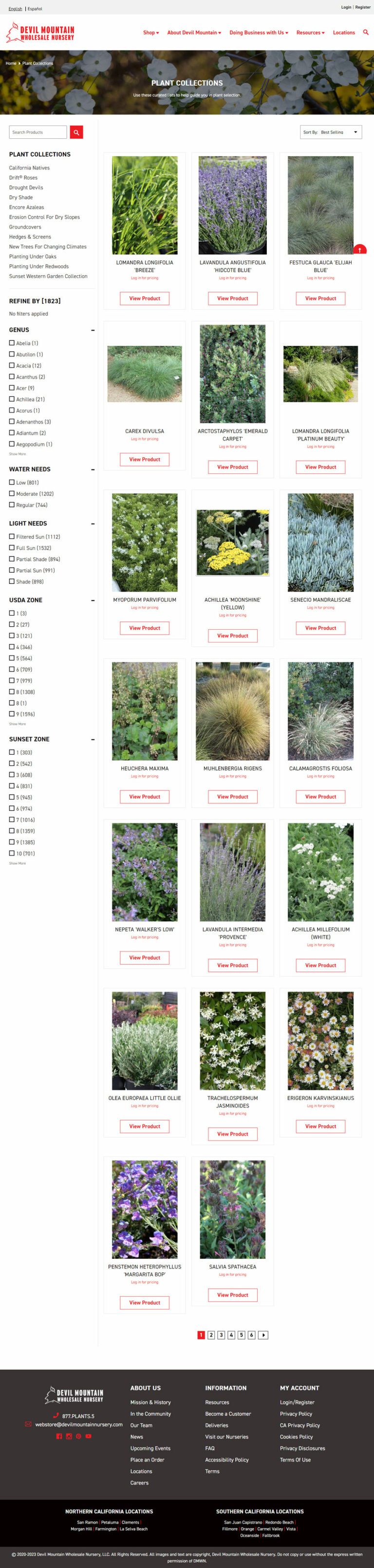 Plant Collection Page for Devil Mountain