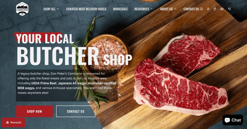Don Peter Carniceria homepage