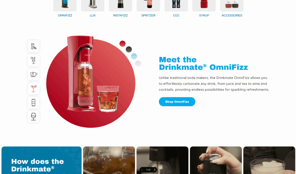 Drinkmate OmniFizz Animation