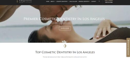 Home page banner for Exquisite Dentistry