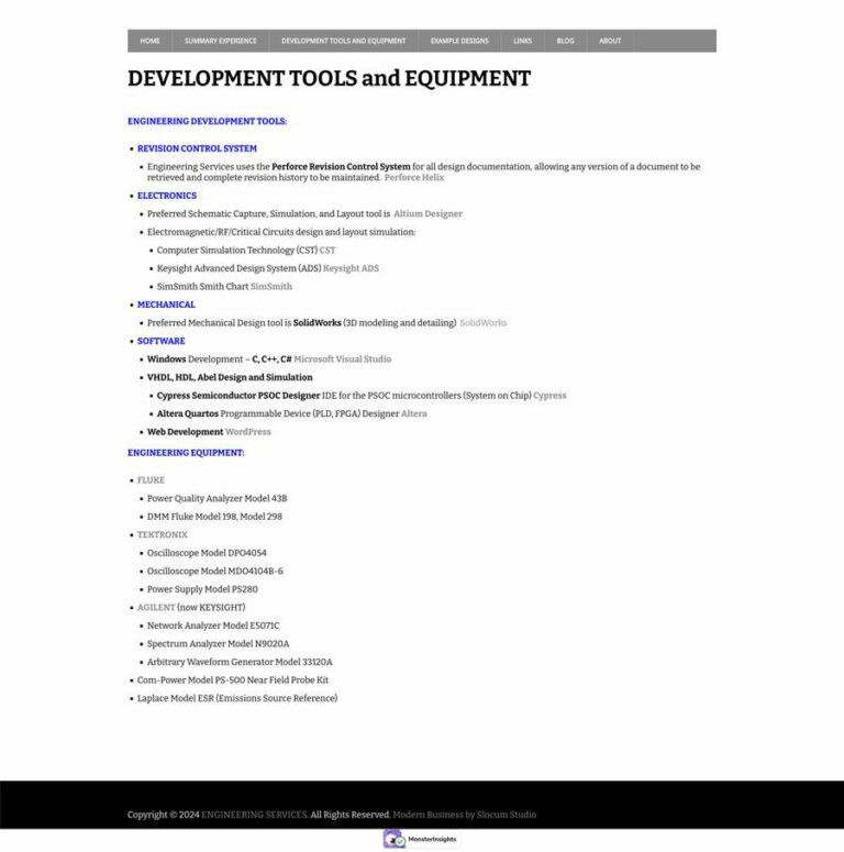 FC Engineering Electronic Engineering Consultancy Medical Devices Landing Pages