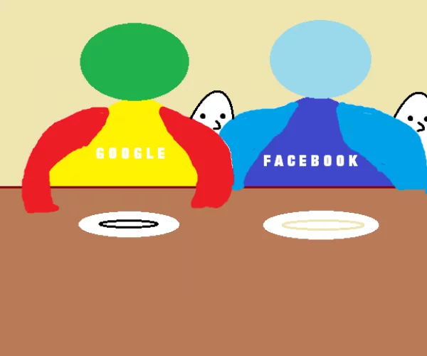 Facebook and Google hog the dinner table, while Living Social and Groupon starve