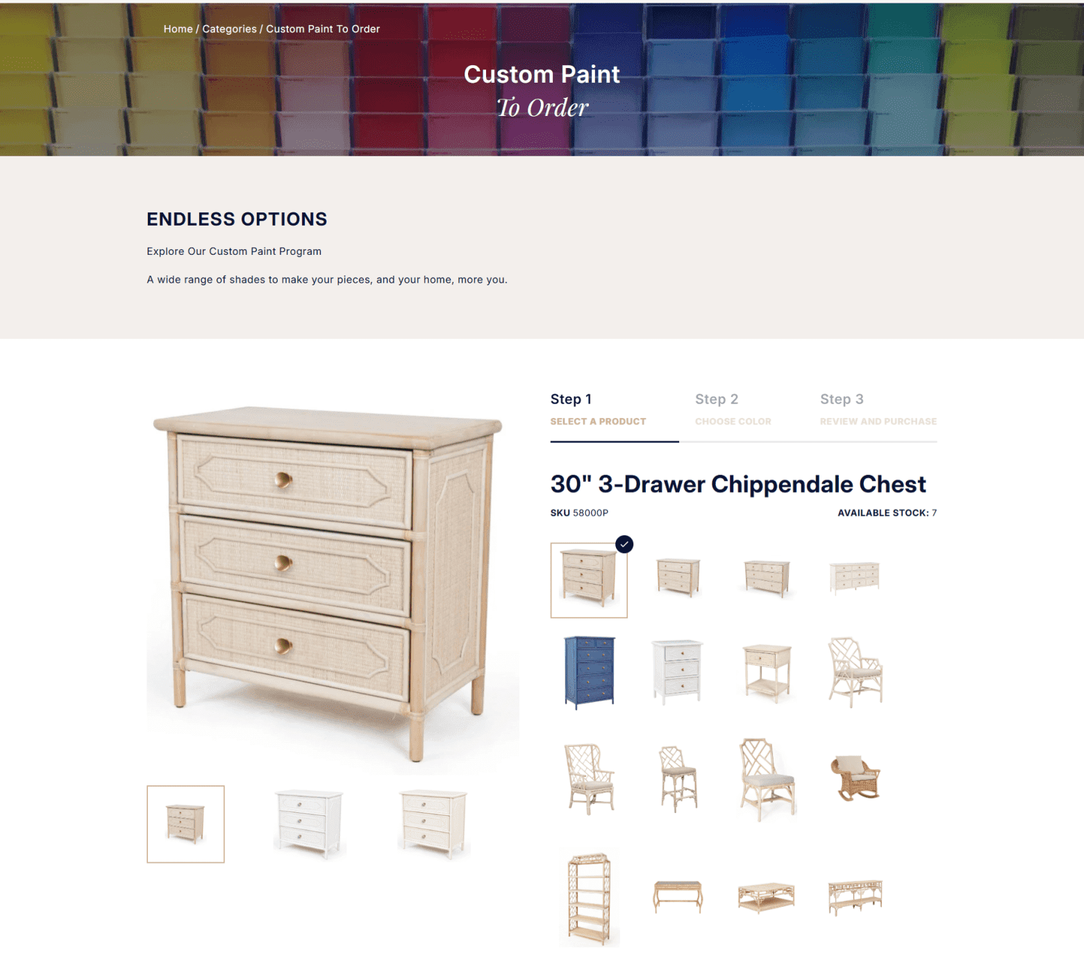 Kenian Imports custom paint page