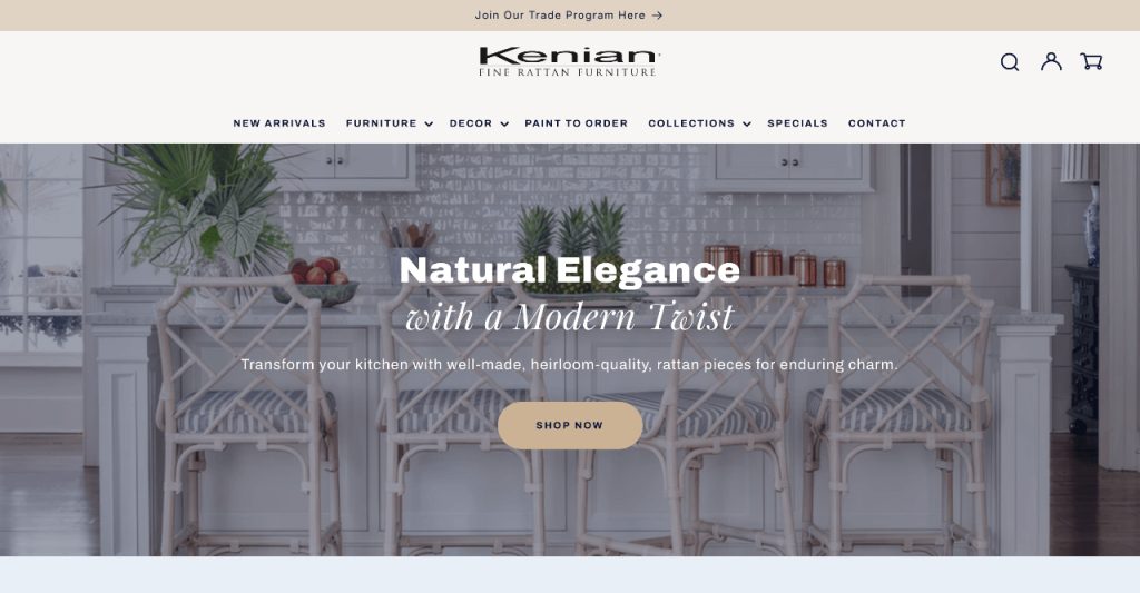 Kenian Imports homepage