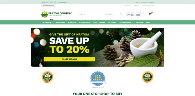 Money Back, Certified Reviews, and Passed Third Party Test Badges for Kratom Country