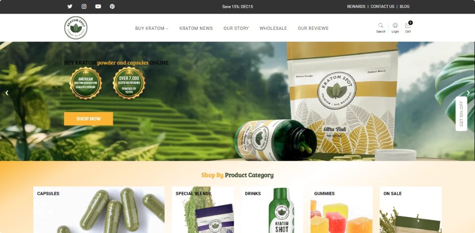 Home Page for Kratom Spot