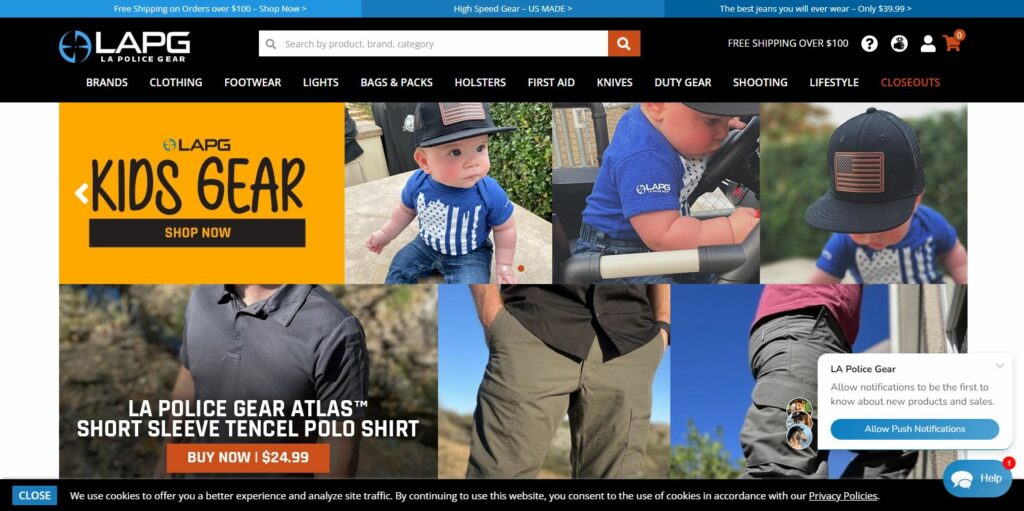 SEO For Clothing and Public Service - LA Police Gear