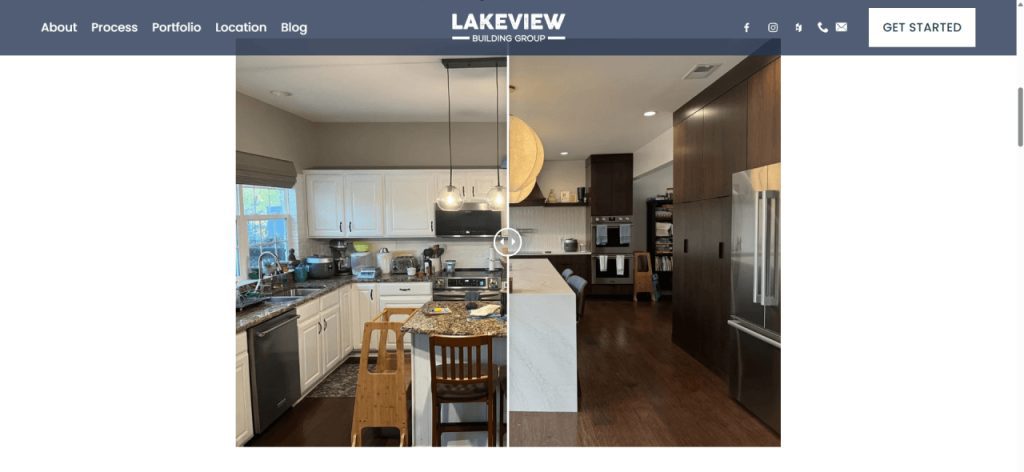 Updated home page for Lakeview Building Group with new slider and CSS code removed