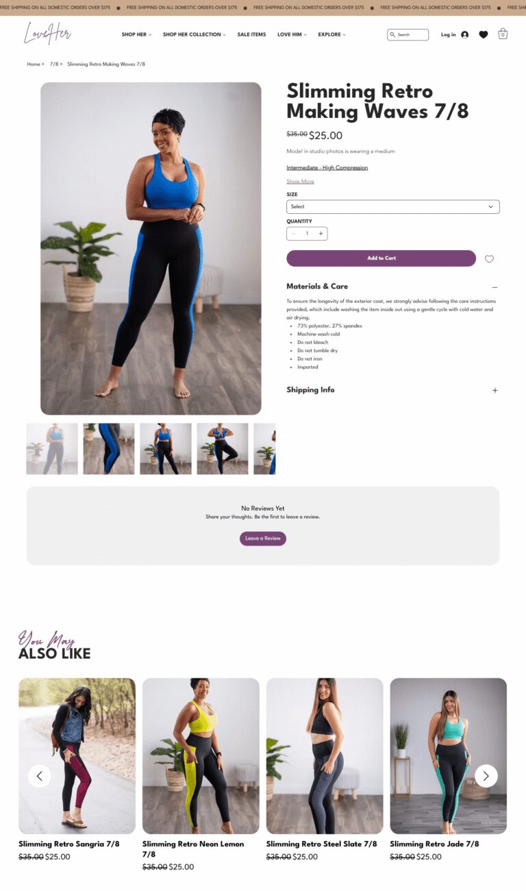 Love Her Shop Slimming Retro Making Waves product page