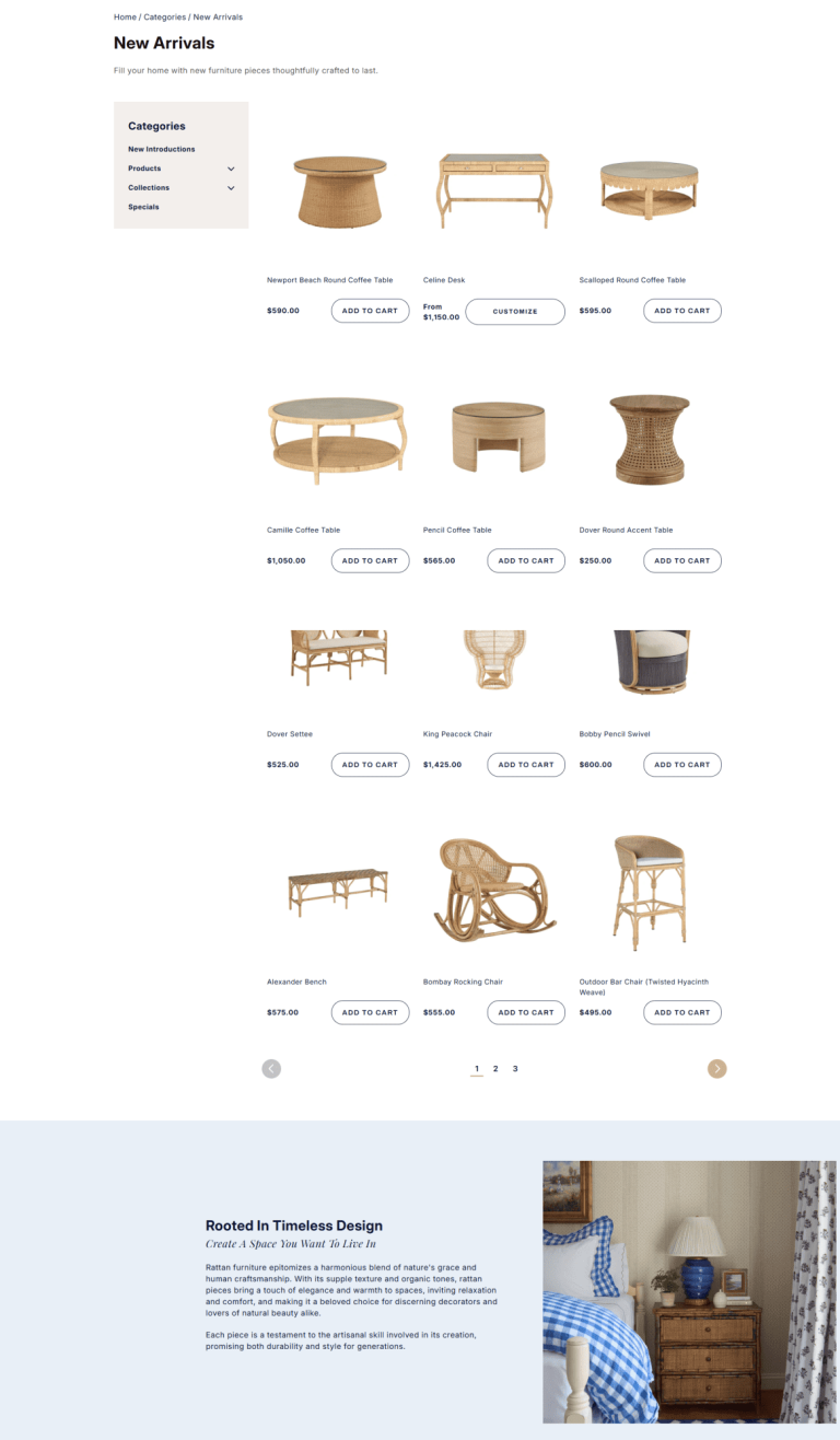 New Kenian Imports category page