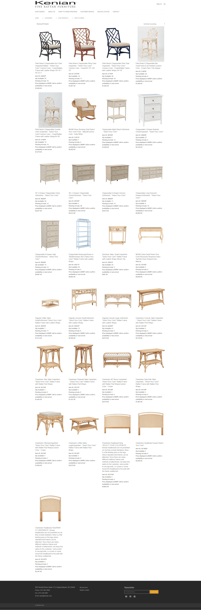 Old Kenian Imports category page