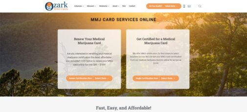 Home Page for Ozark MMJ Cards