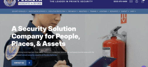 Peralta Associates & Defense Home page