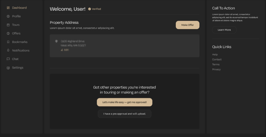 Real Estate Brand User Journey Dashboard