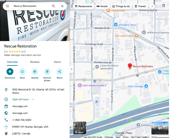 Rescue Restoration Atlanta Google Business Profile
