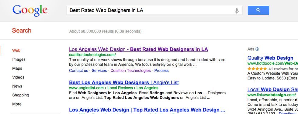 Search Engine Marketing - LA's Best Rated Web Designers