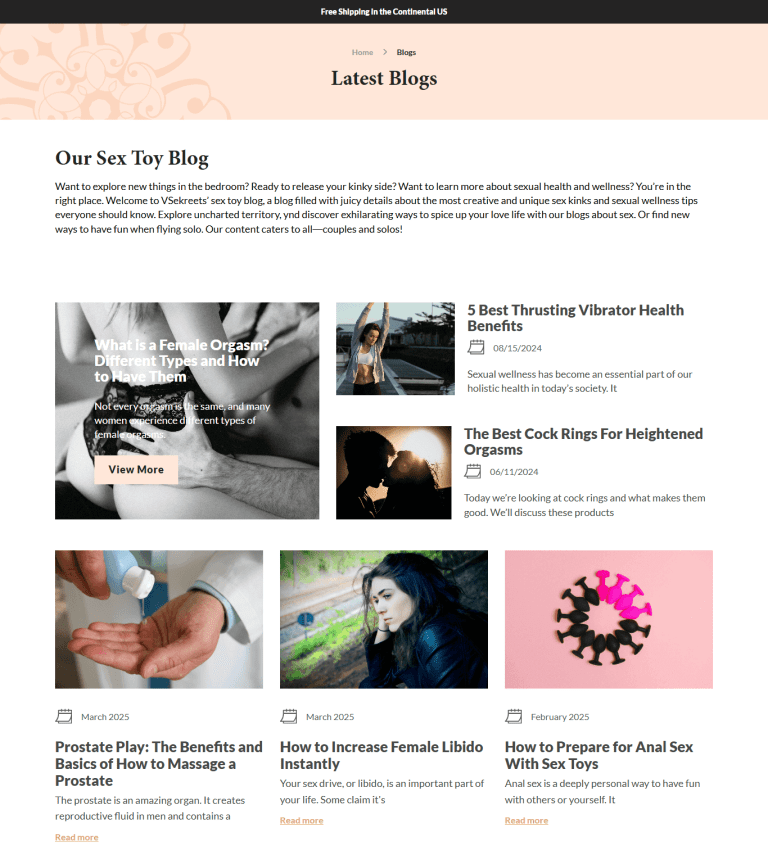 VSekreets Blog Page