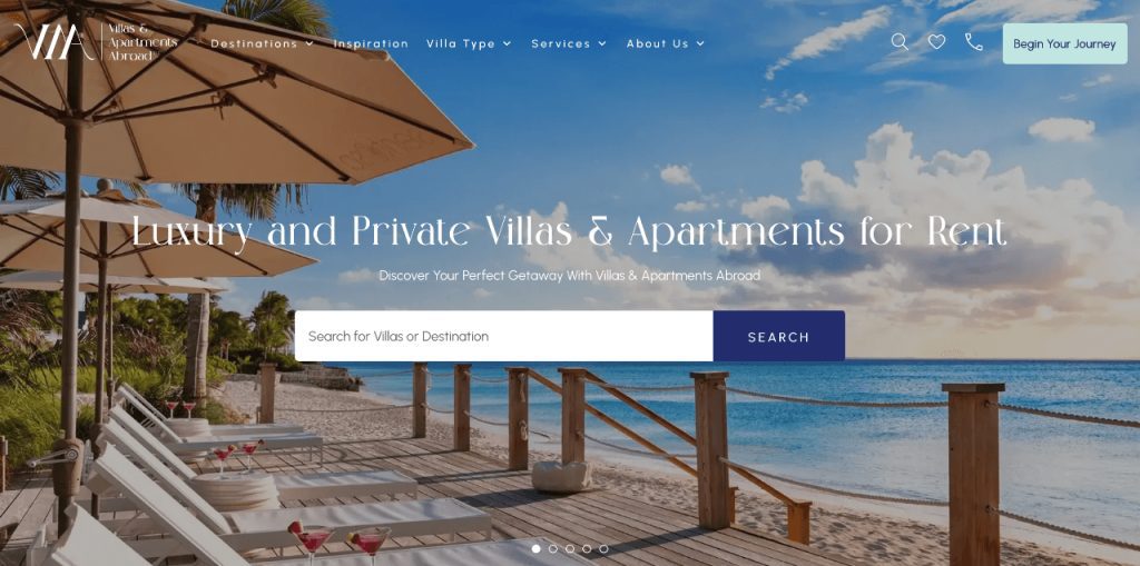 Villas Apartments Abroad homepage