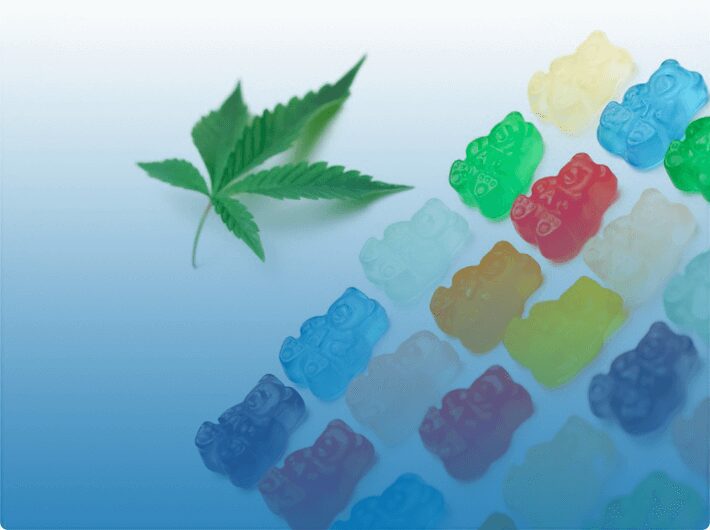 An assortment of cannabis gummies.