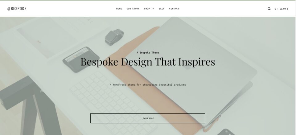 a Bespoke enterprise website design template