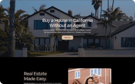 California real estate site