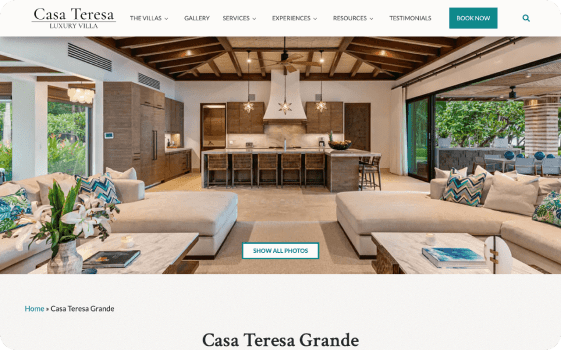 Casa Teresa website.