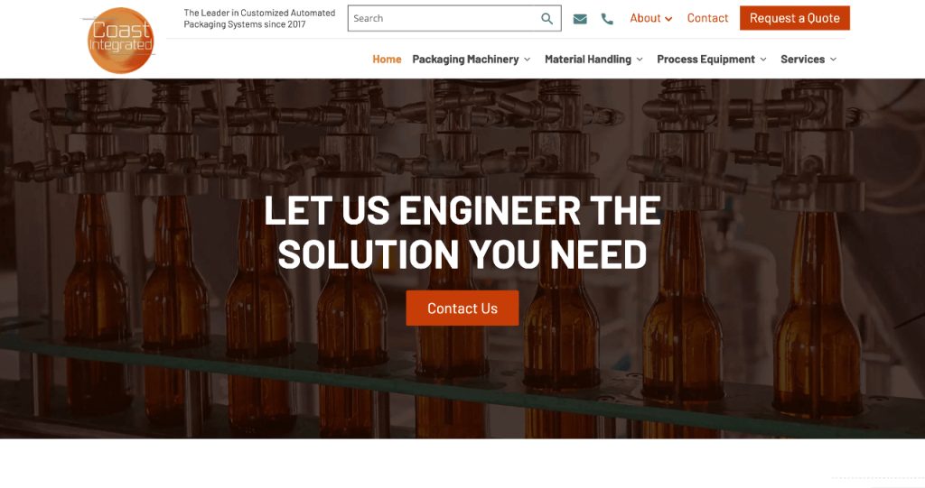 Coast Integrated homepage