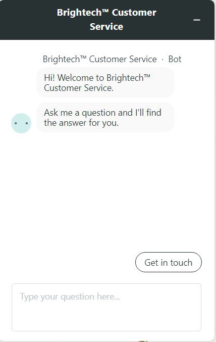 a customer service chatbot on Shopify