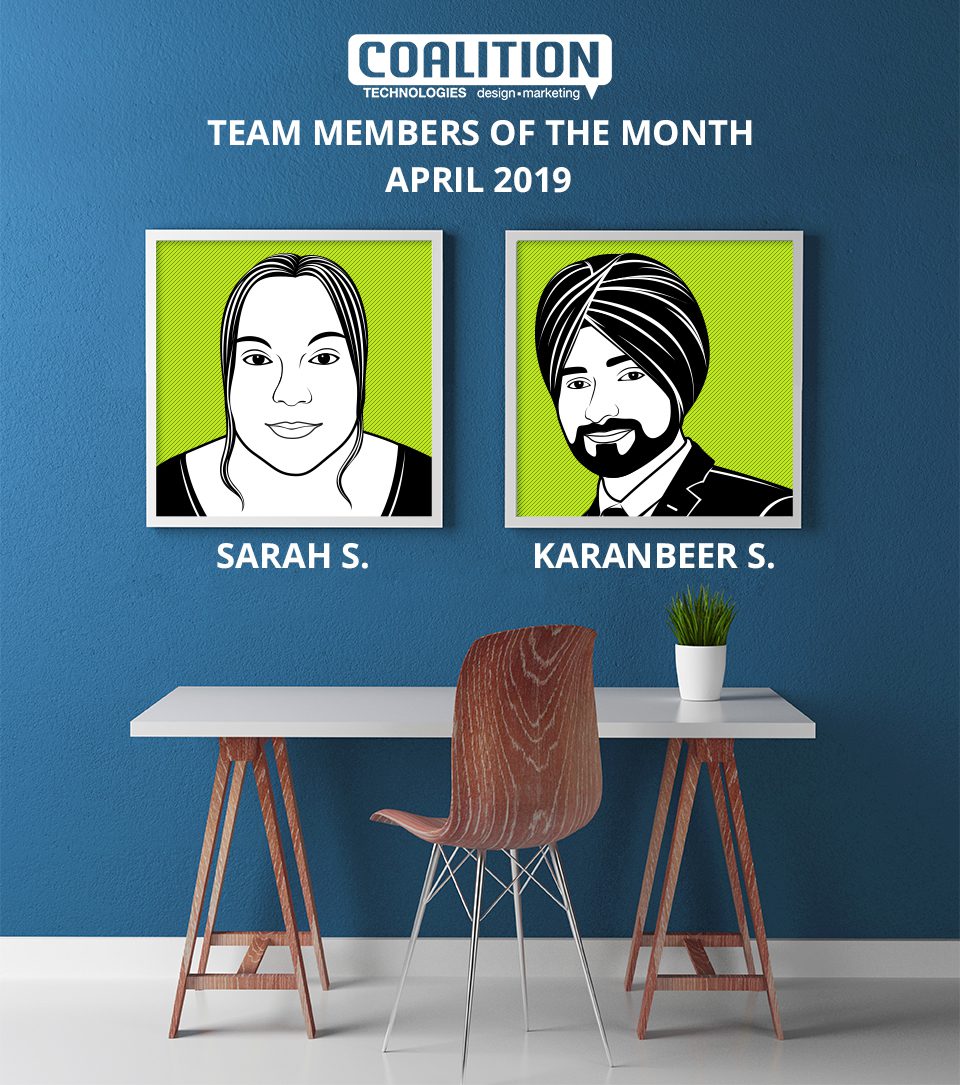 Employees of the month - April 2019