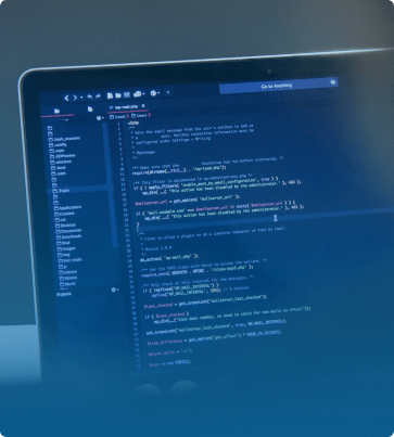 laptop with code