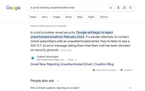 screenshot of a featured snippet
