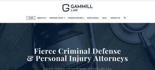 Gammill Law website screenshot