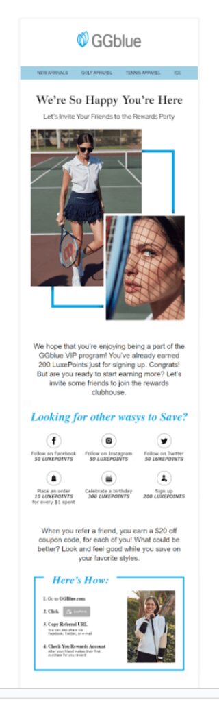 GGBlue email marketing template