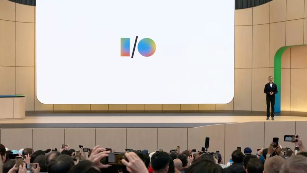 Google I/O 2026 keynote stage.