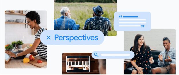 Google Perspectives Images With Query and Response Icons