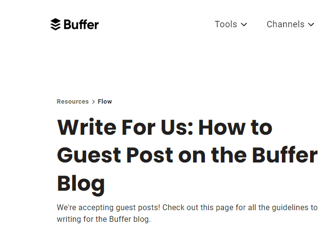 a headline for a guide to writing guest posts 