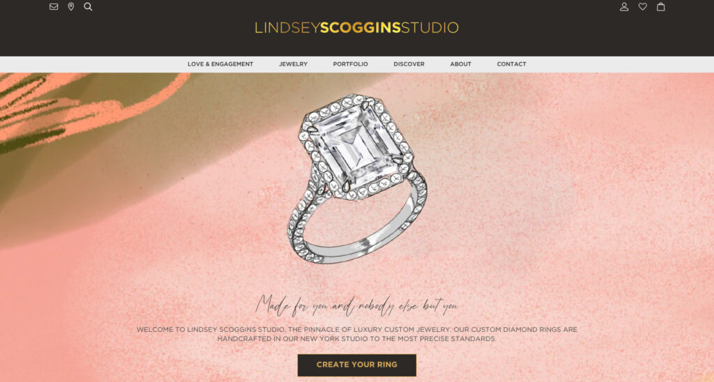 Lindsey Scoggins website screenshot