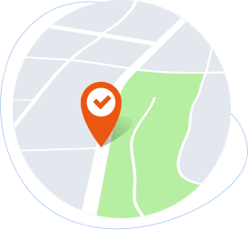 Pin icon on a map, representing local SEO visibility