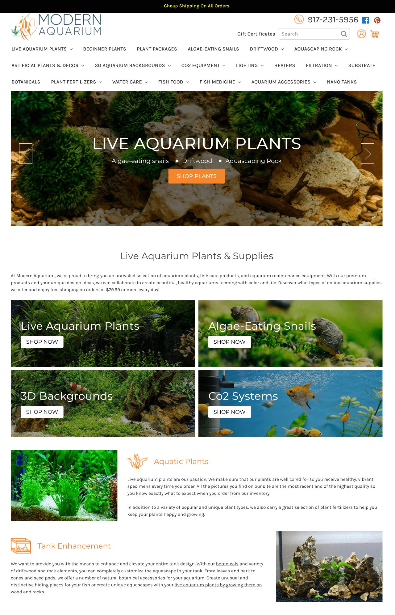 Home page for Modern Aquarium