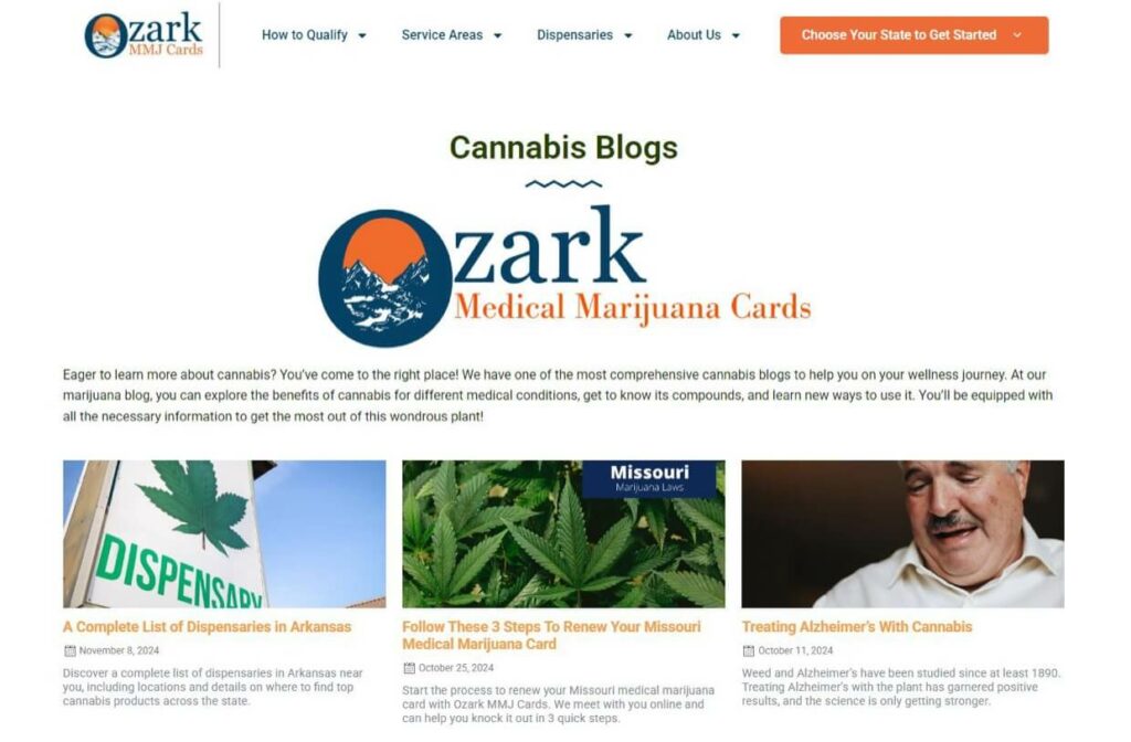 The Ozark MMJ Cards blog