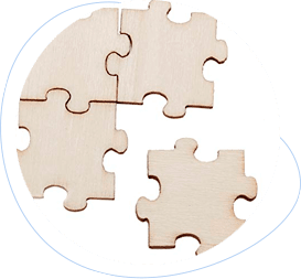 Puzzle pieces coming together