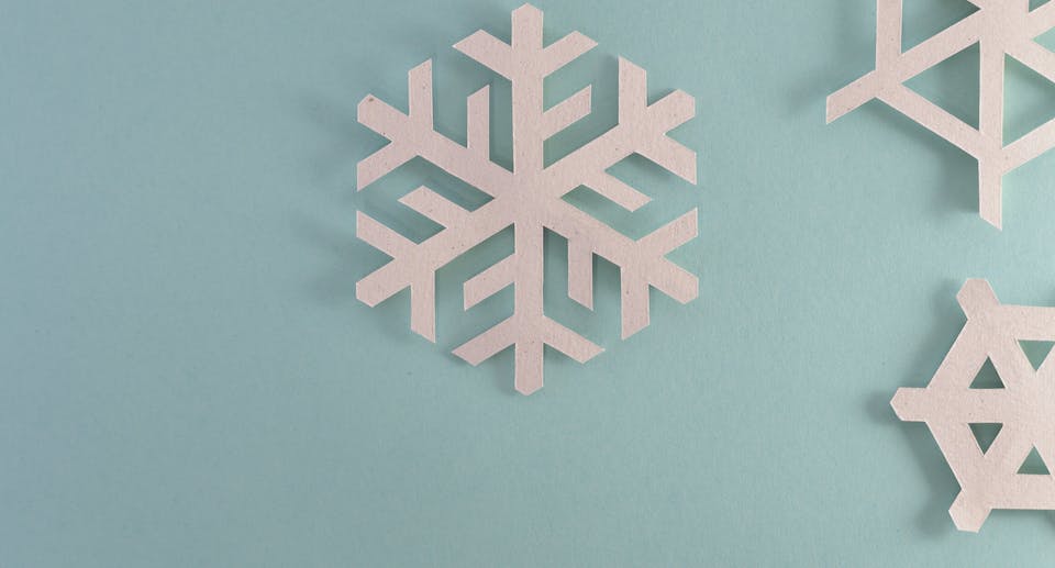 snowflake paper cutout
