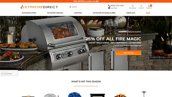 a screenshot of Starfire Direct’s home page