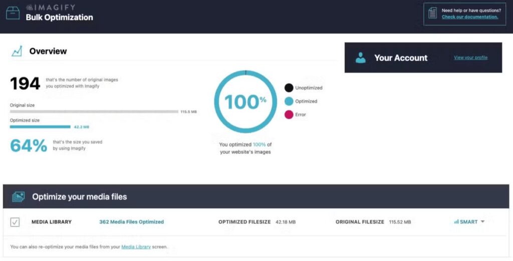 WordPress plugin for compressing images and SEO
